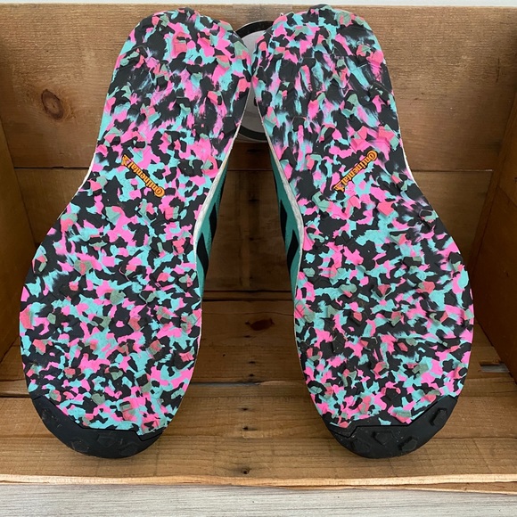 Men’s Adidas Outdoor Terrex Agravic Flow Trail Running Shoes Size 13 Mint Green - Picture 10 of 12